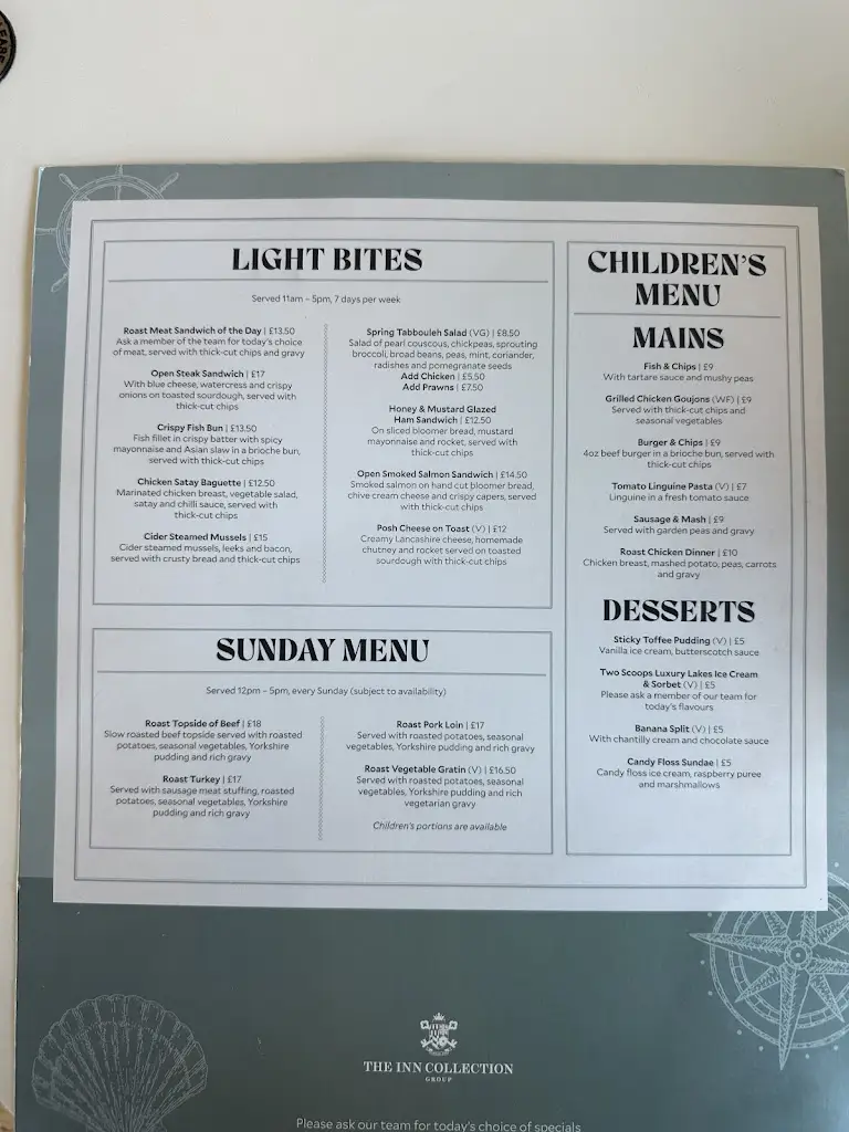 Menu_The Rotunda bar_Heysham_image_2