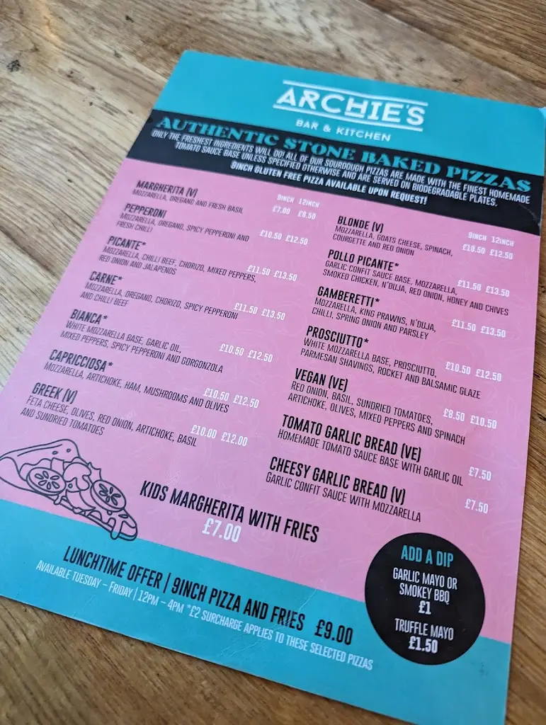 Menu_Archie's Bar & Kitchen_Holbeck_image_3
