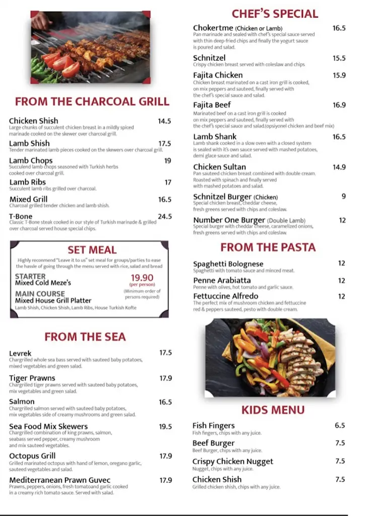 Menu_Number One Kitchen Turkish Restaurant_Hockliffe_image_2