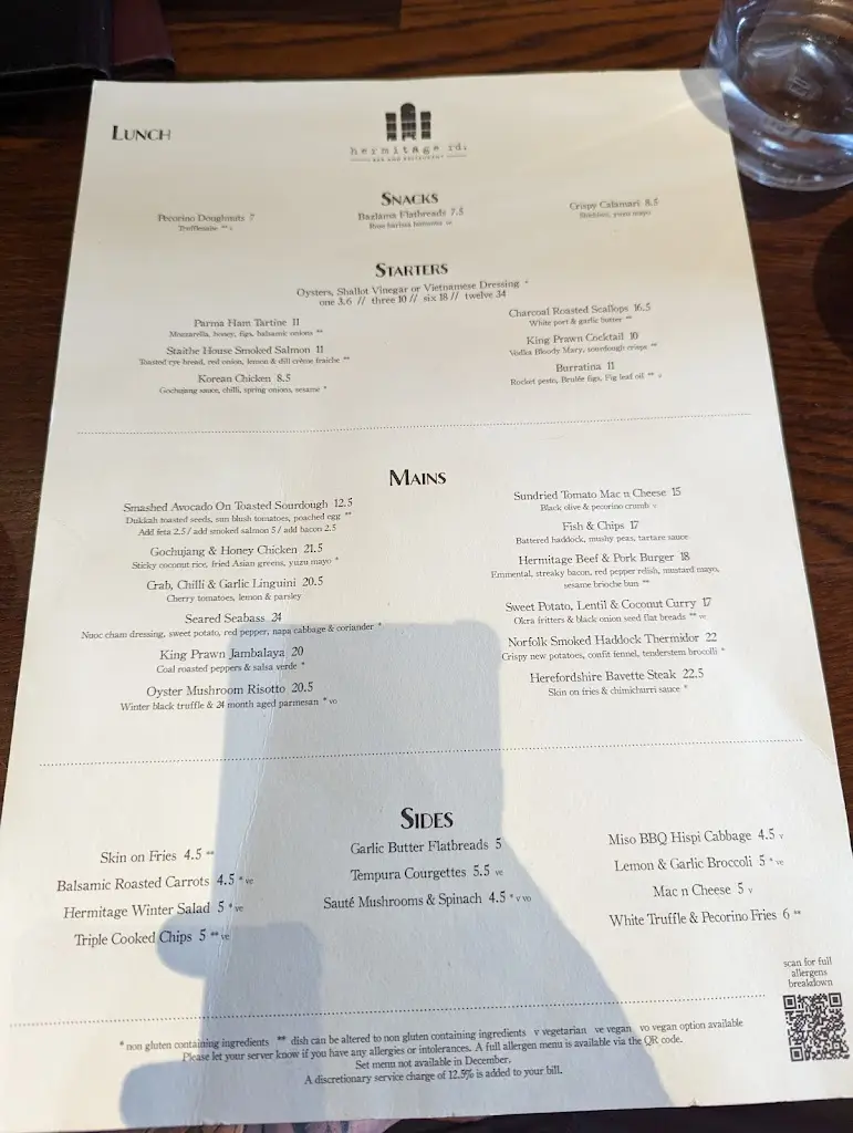 Menü_Hermitage Rd Bar and Restaurant_Hitchin_Bild_1