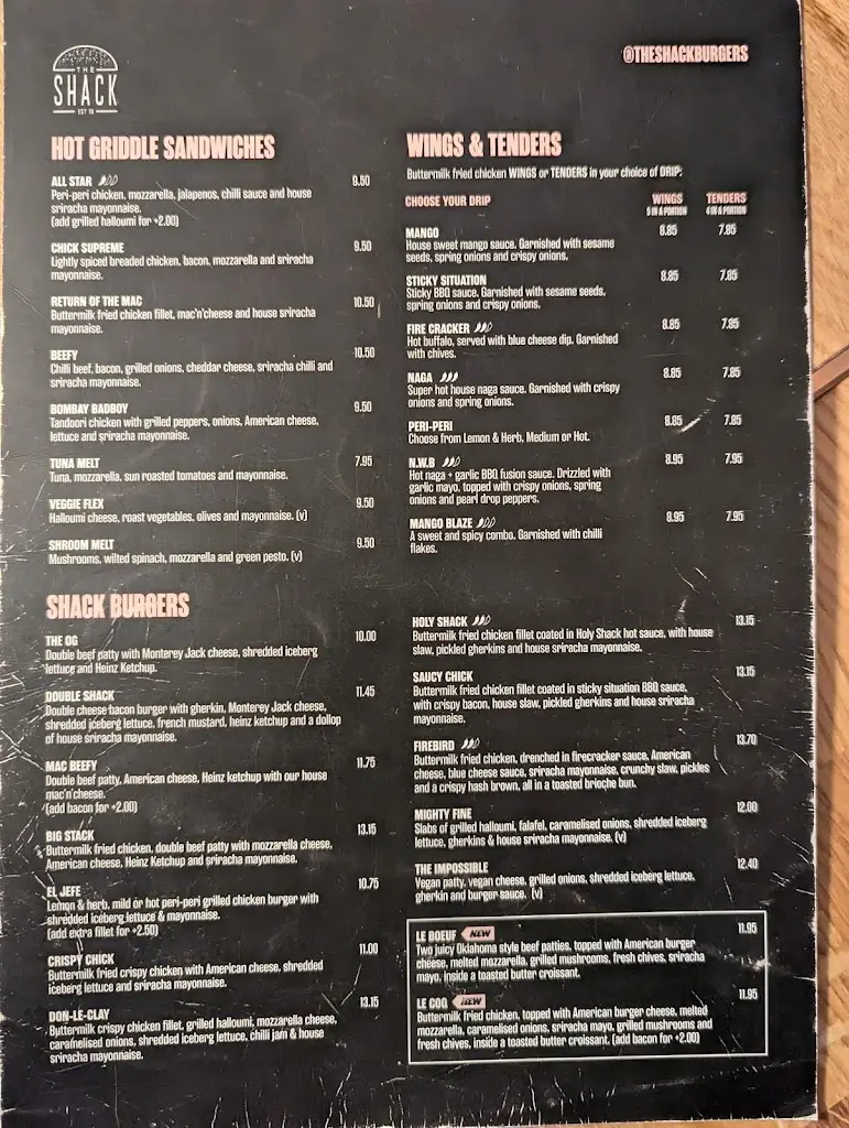 Menu_The Shack_Hitchin_image_1