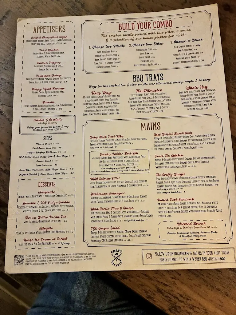 Menu_Craft & Cleaver_Hitchin_image_1