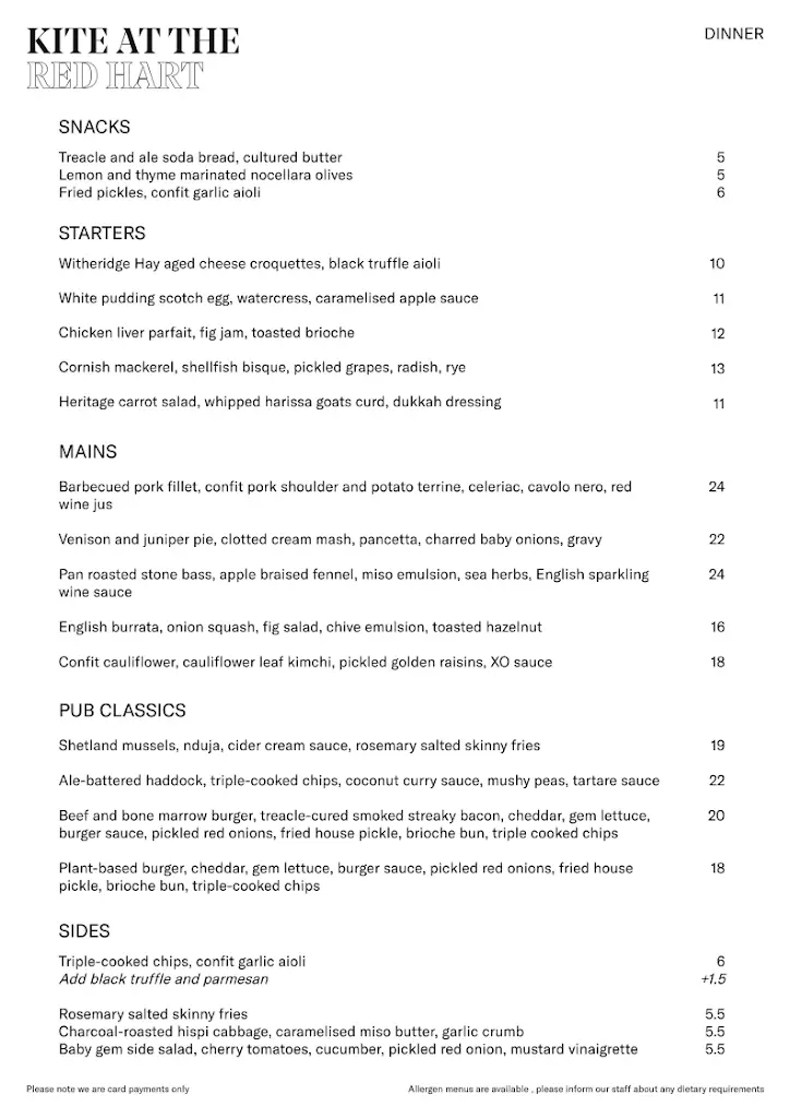 Menu_Kite at The Red Hart_Hitchin_image_1