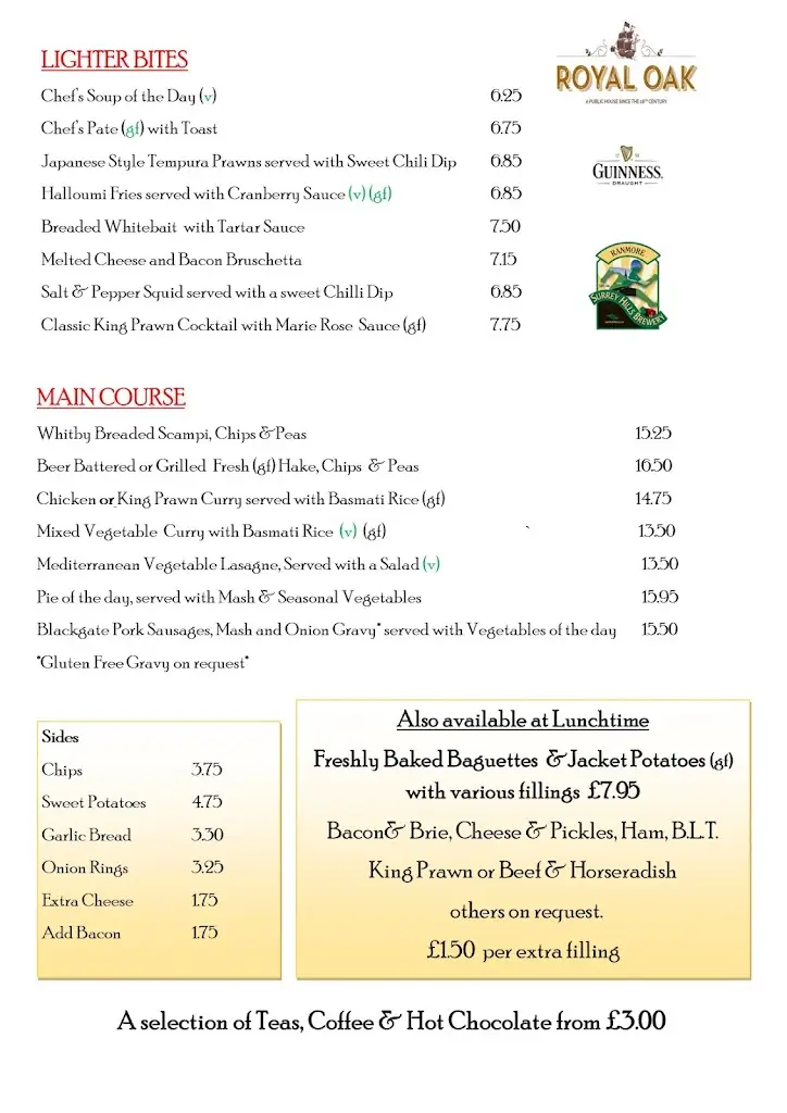 Menu_The Royal Oak_Holmwood_image_3