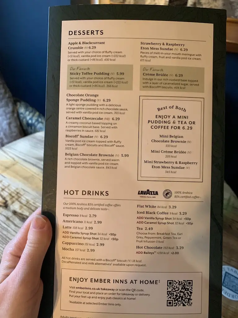 Menu_The Old Red Lion_Holmes Chapel_immagine_4