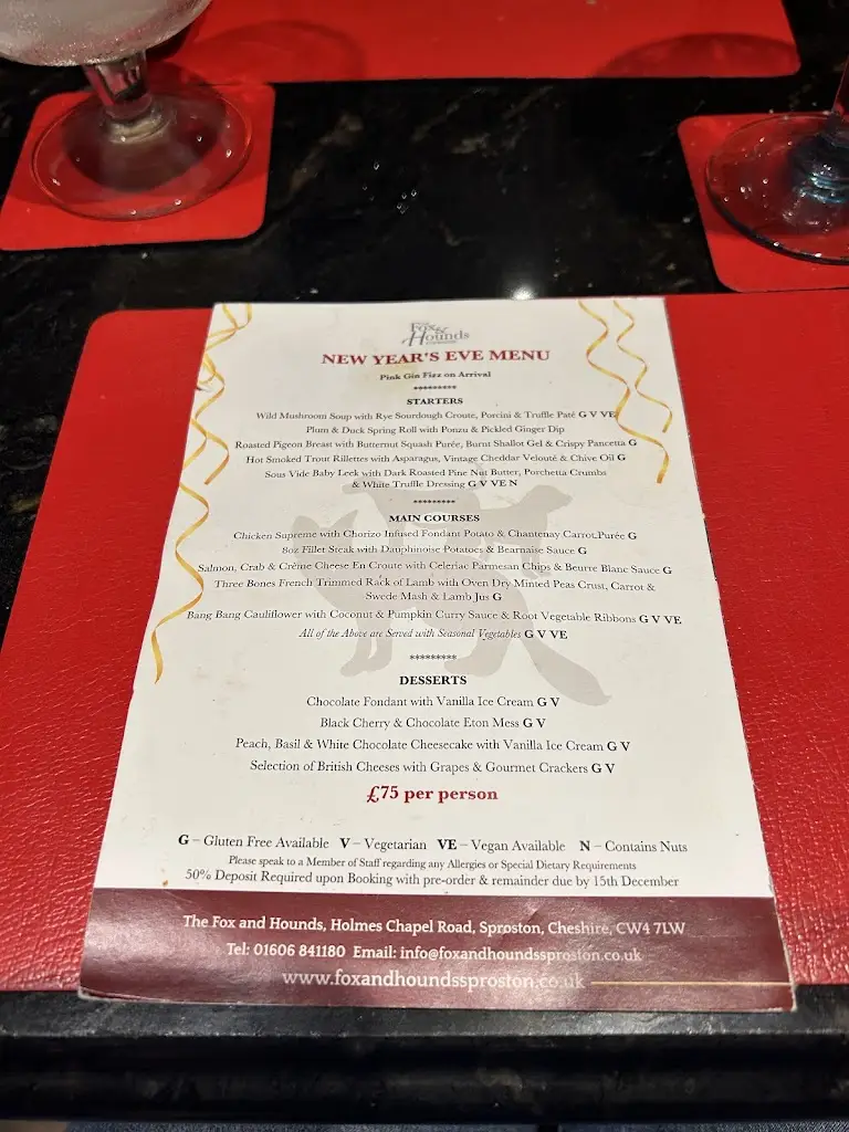 Menu_The Fox and Hounds_Holmes Chapel_image_3