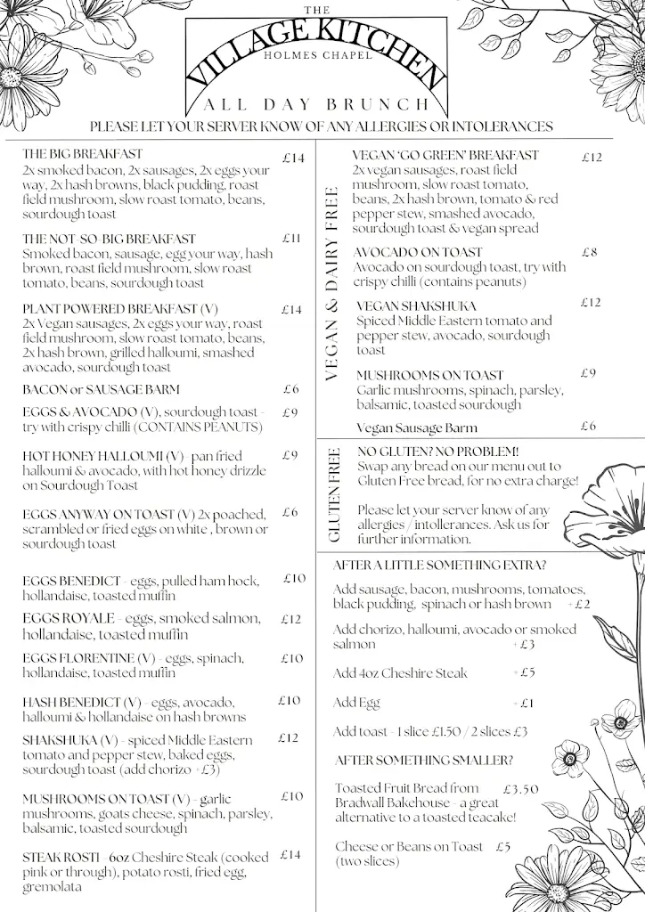 Menu_The Village Kitchen, Holmes Chapel_Holmes Chapel_image_3