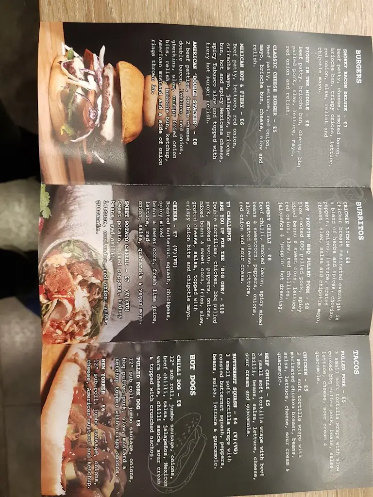 Menu_U7 Street Food_Holmes Chapel_image_1