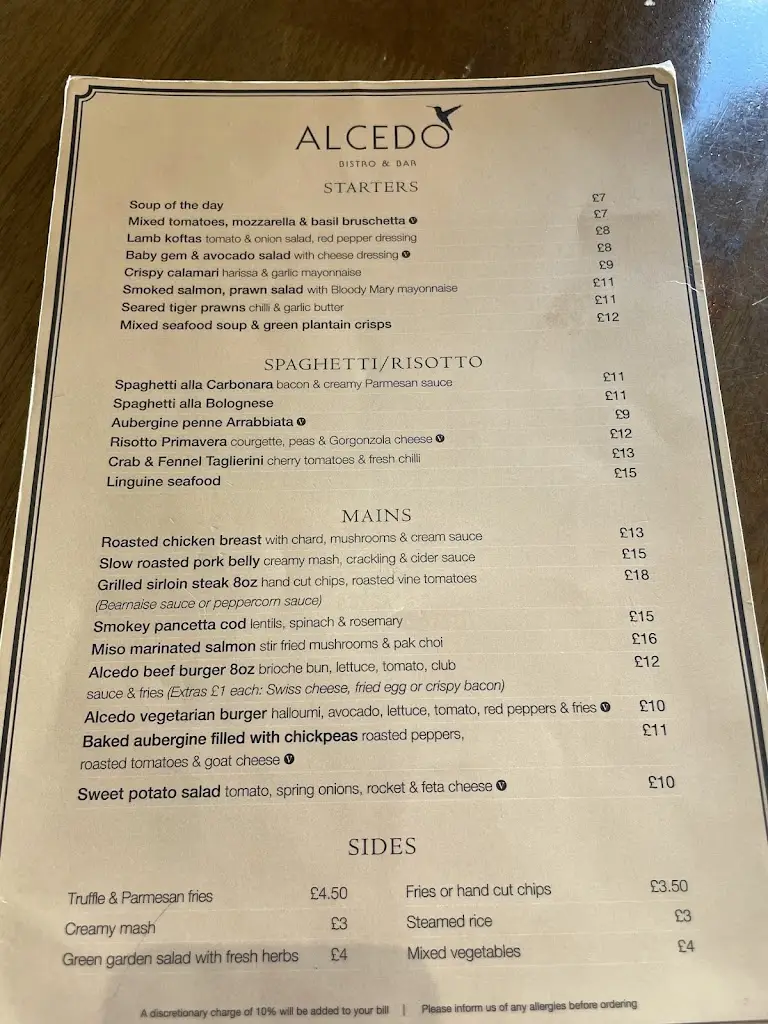 Menu_Alcedo Bistro & Bar_Holloway_image_1