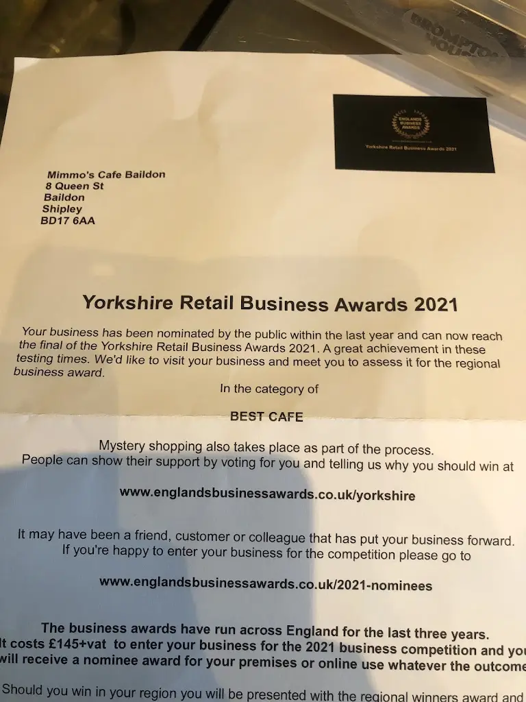 Menu_Mimmo's Cafe Baildon_Baildon_image_1