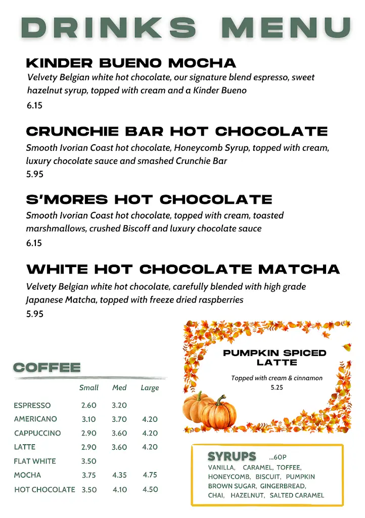 Menu_Happy Mondays Coffee Co._Higham Ferrers_image_2
