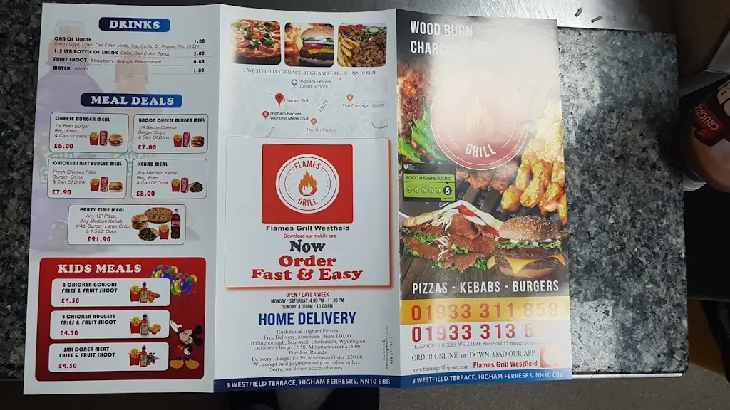 Menu_Flames Grill_Higham Ferrers_immagine_2