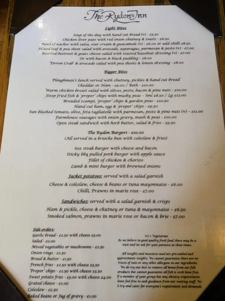Menu_The Rydon Inn_Holsworthy_image_3