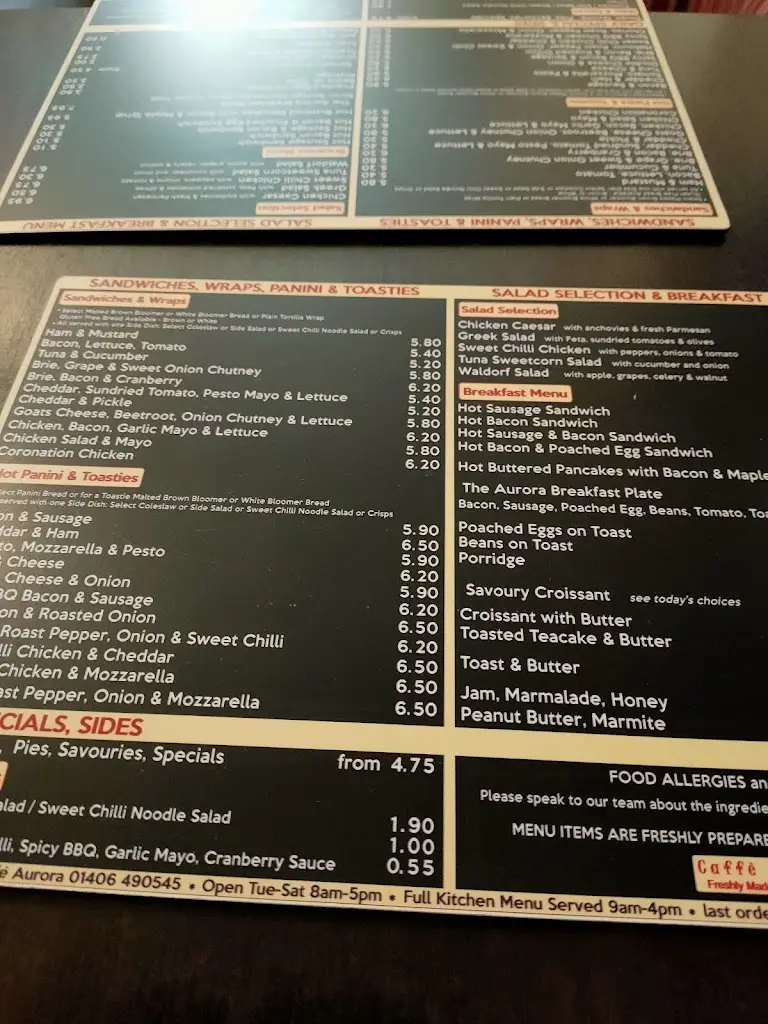 Menu_Cafe Aurora_Holbeach_image_2