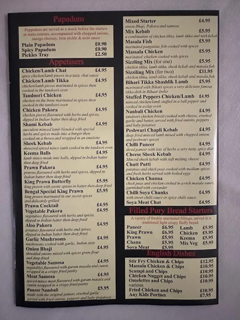 Menu_Bengal Lancer_Hollym_image_3