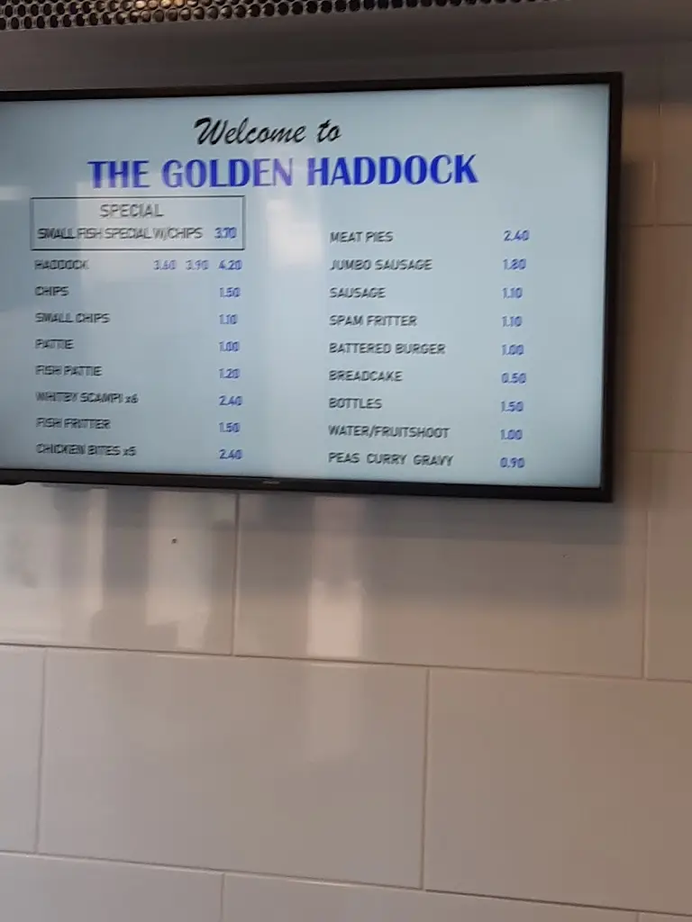 Menu_The Golden Haddock_Hollym_image_2