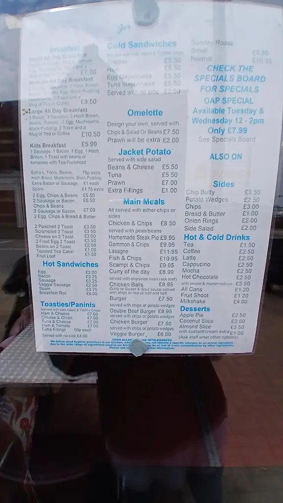 Menu_Jo’s Sunshine Cafe_Hollym_image_1