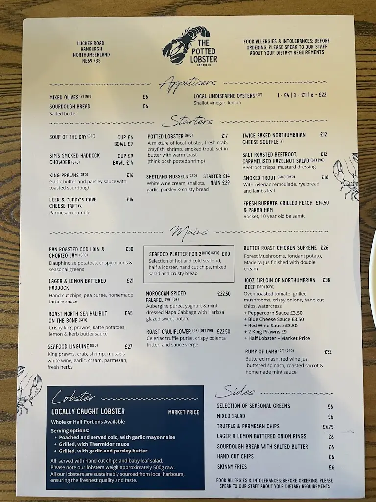 Menu_The Potted Lobster - Bamburgh_Bamburgh_image_1