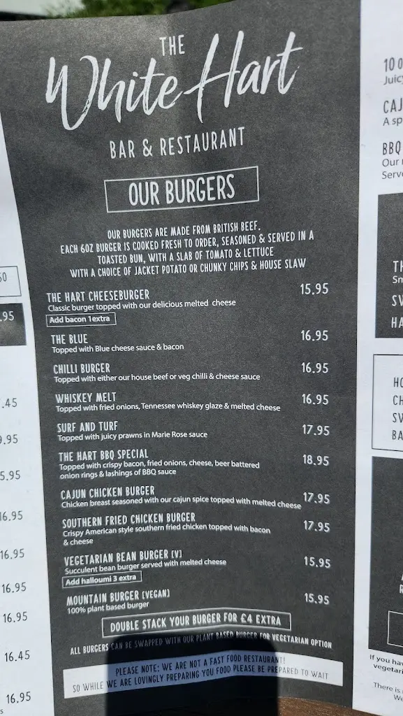 Menu_The White Hart_Hopton on Sea_image_2