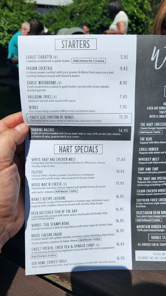 Menu_The White Hart_Hopton on Sea_image_3