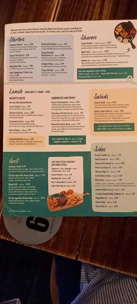 Menu_The Garden House_Hopton on Sea_image_1