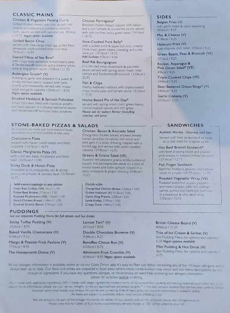 Menu_Ye Olde Six Bells_Horley_image_2