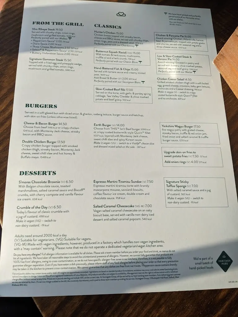 Menu_The New Inn_Horning_image_1