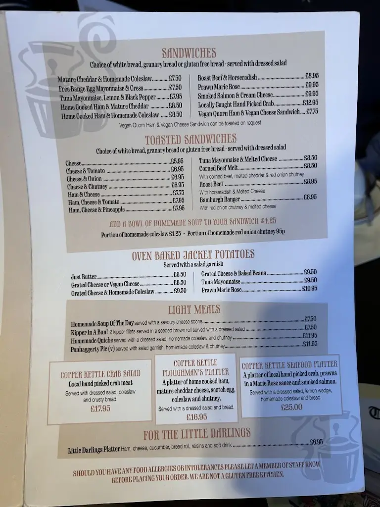 Menu_The Copper Kettle Tea Rooms_Bamburgh_image_1
