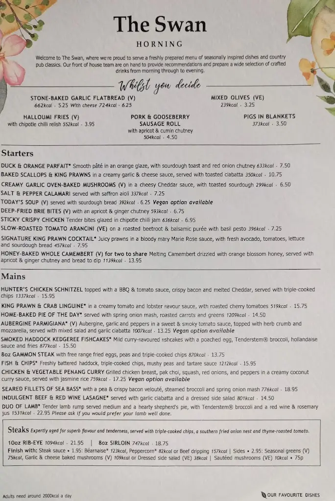 Menu_The Swan Inn_Horning_image_2