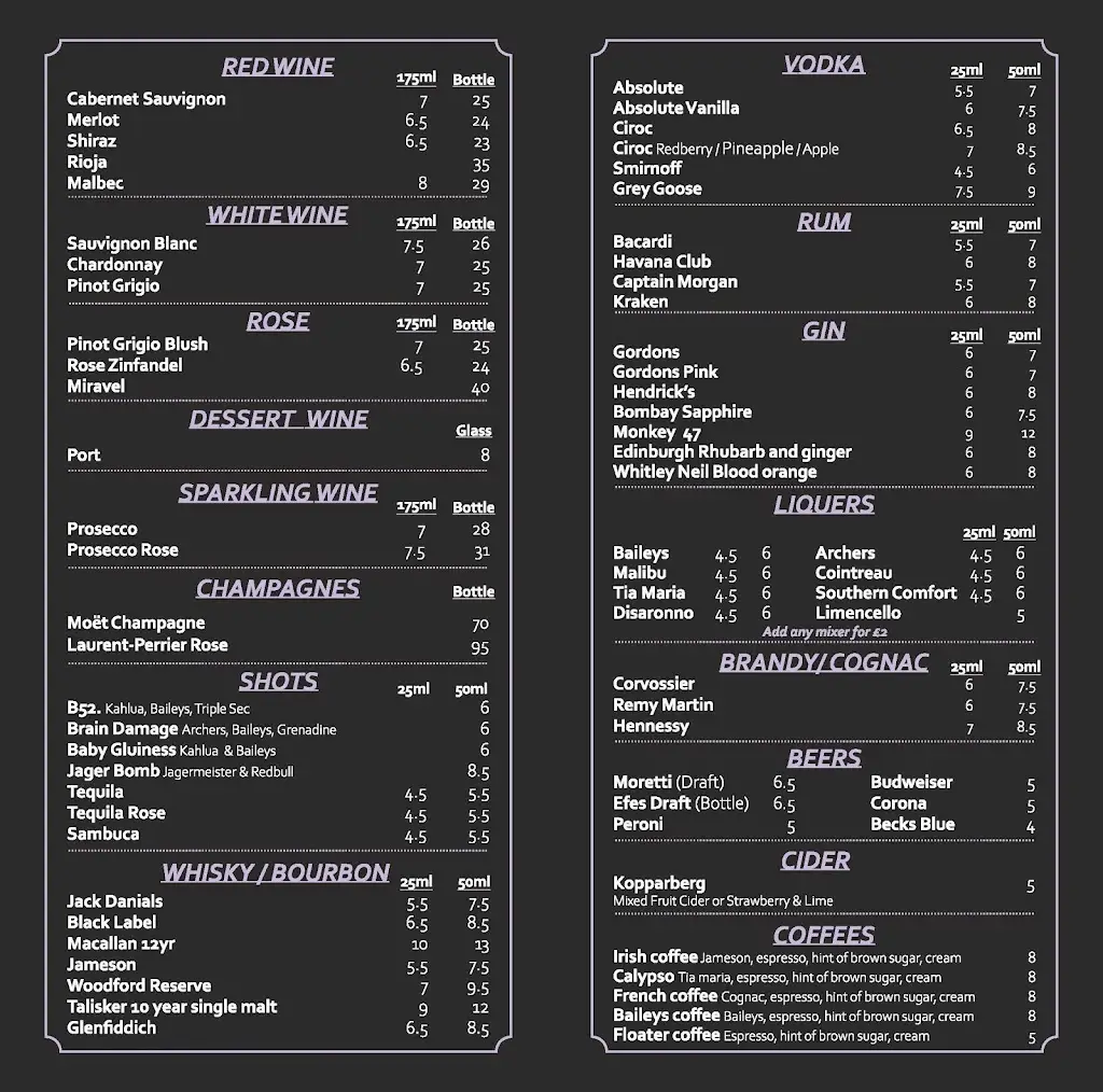 Menu_Marley's Brasserie & Lounge_Hornchurch_image_4