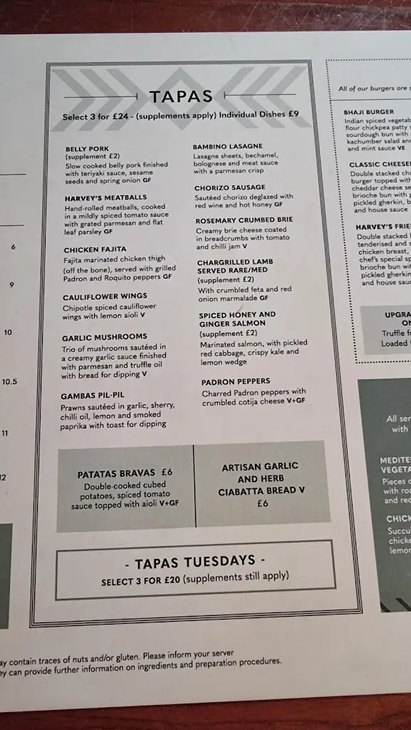 Menu_Harvey's Bar & Kitchen Holmfirth_Holmfirth_image_3