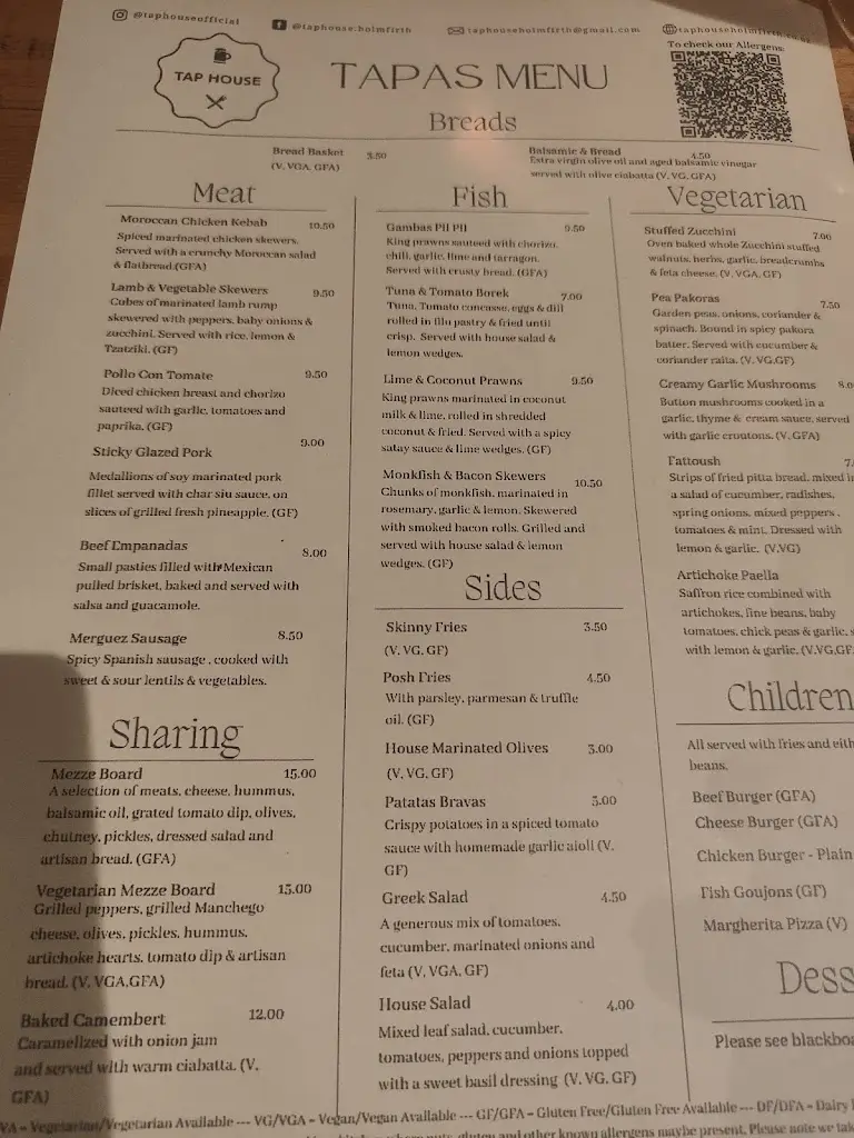 Menu_Tap House Bar & Bistro_Holmfirth_image_4