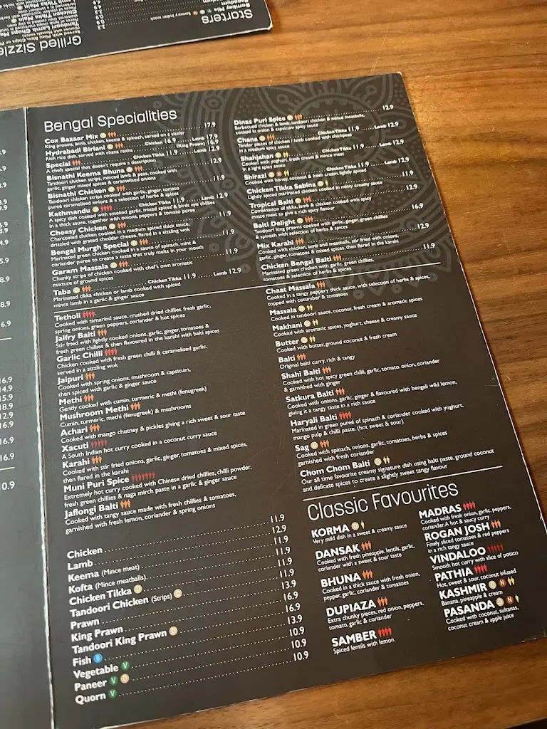 Menu_Bengal Spice_Holmfirth_image_3