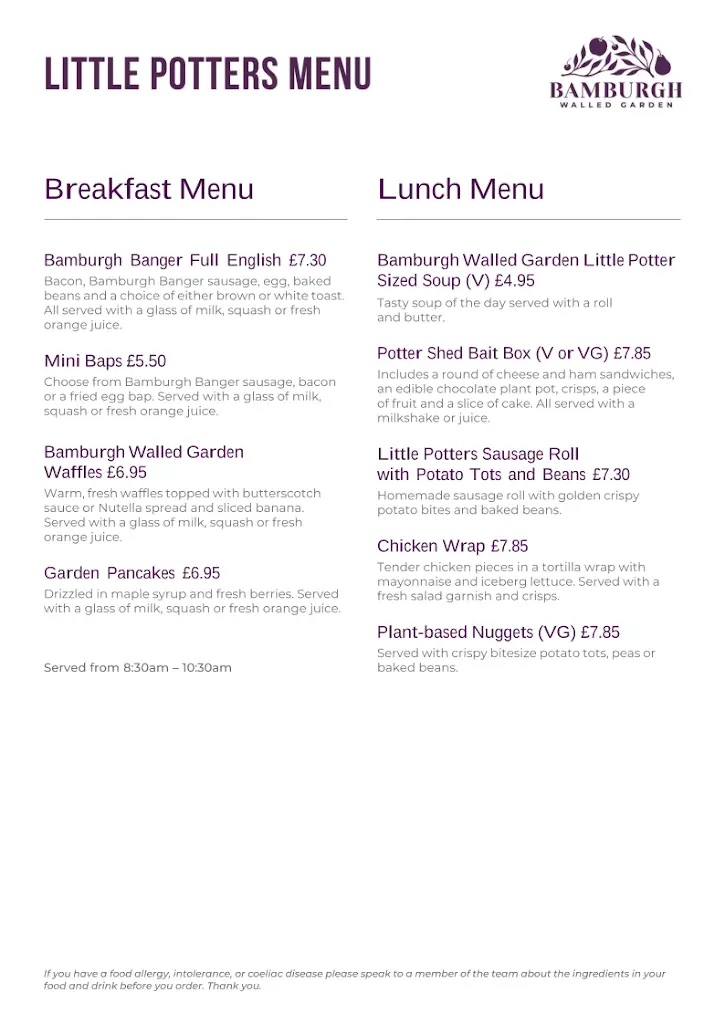 Menu_Bamburgh Walled Garden_Bamburgh_image_1