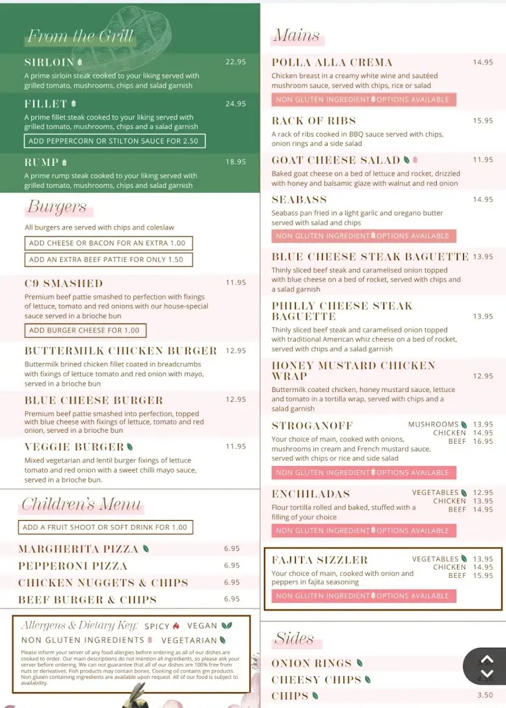 Menu_Cloud nine Hornsea_Hornsea_image_1