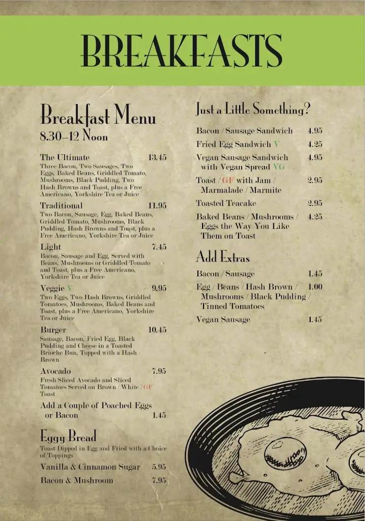 Menu_The Green Owl_Hornsea_image_1