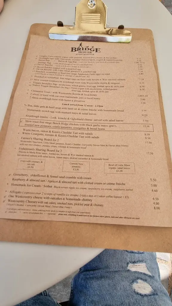 Menu_Bridge House_Bampton_image_1