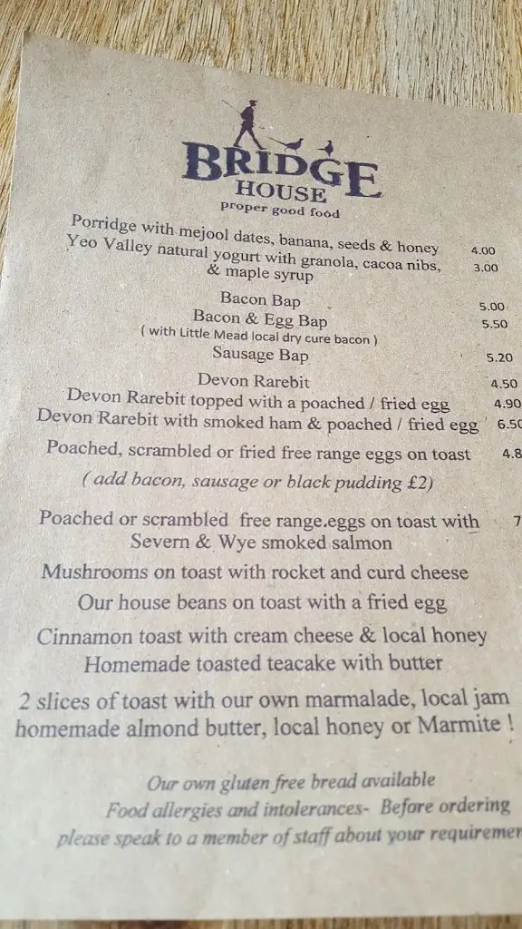 Menu_Bridge House_Bampton_image_2