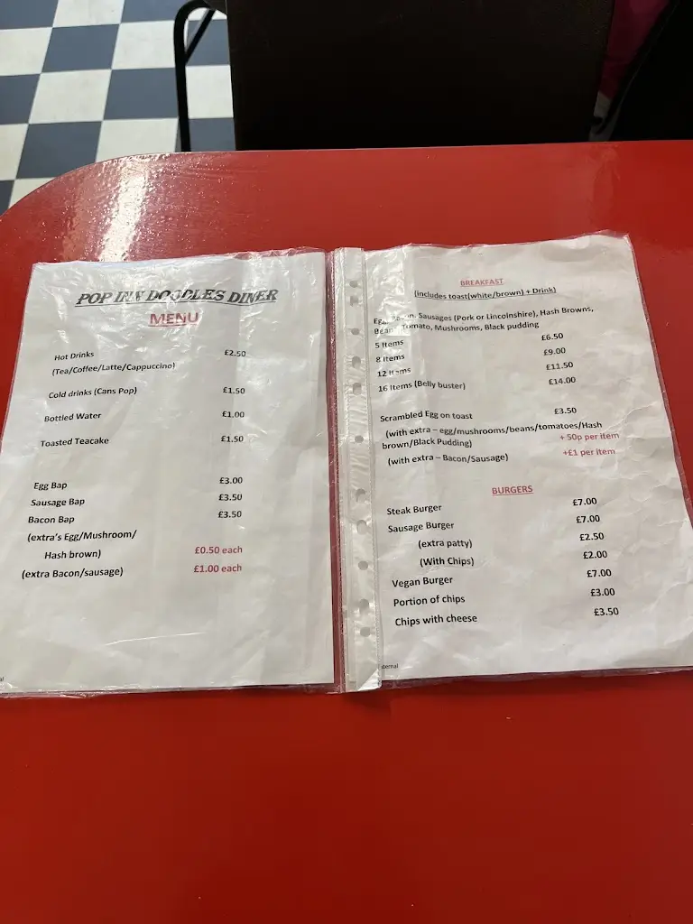 Menu_Pop Inn Doodles Diner_Horncastle_image_1