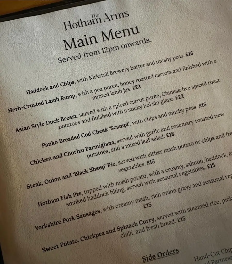 Menu_The Hotham Arms_Hotham_image_2