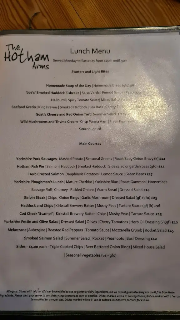 Menu_The Hotham Arms_Hotham_image_4