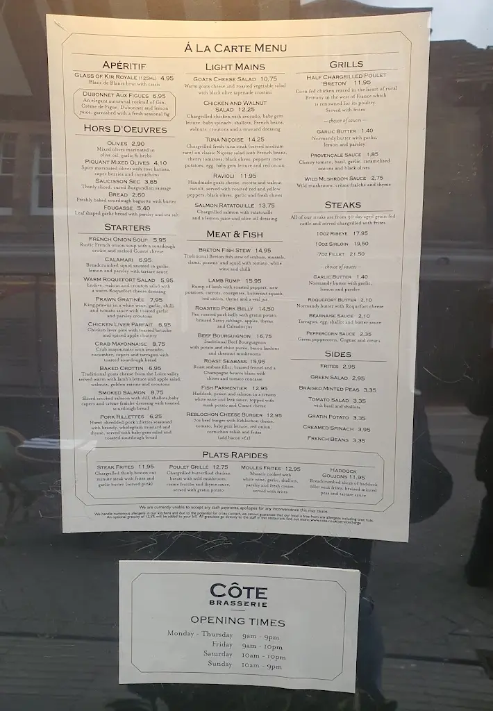 Menu_Côte Horsham_Horsham_image_1