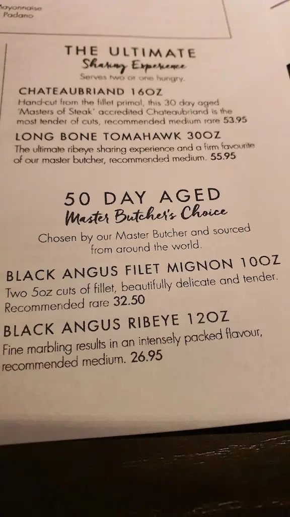 Menu_Miller & Carter Horsham_Horsham_image_1