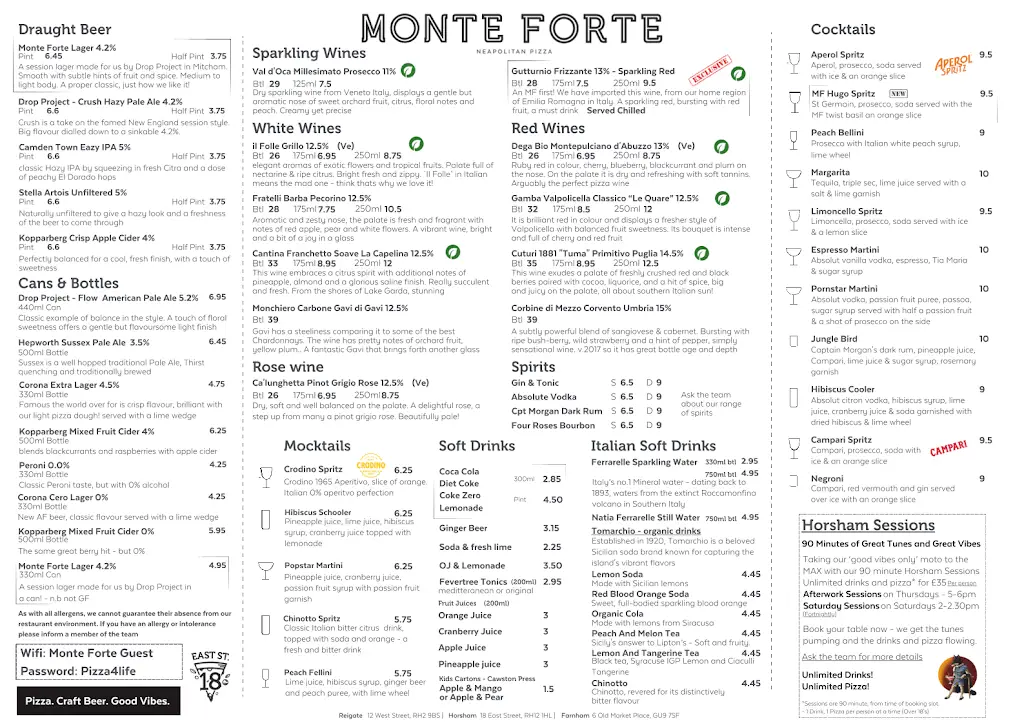 Menu_Monte Forte - Neapolitan Pizza _Horsham_image_1