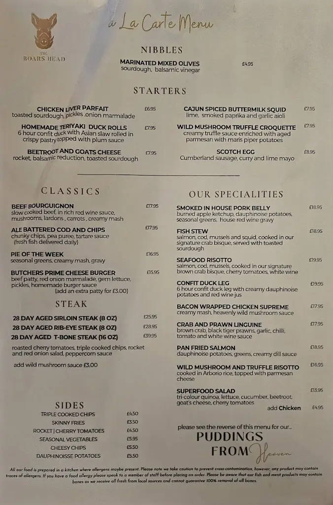 Menu_The Boars Head_Horsham_image_2