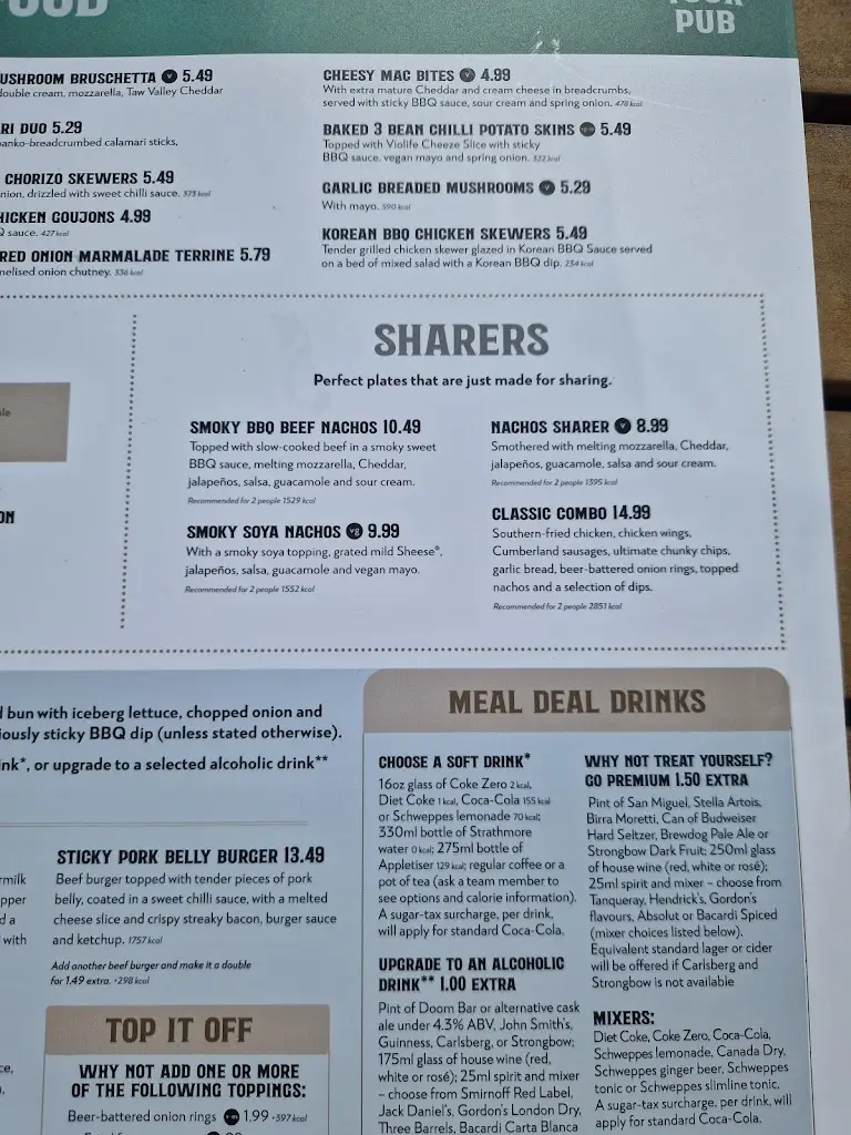 Menü_Old Halfway House_Horbury_Bild_1