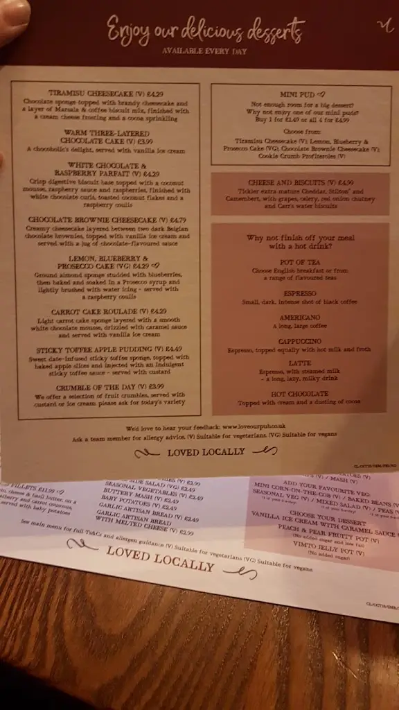 Menü_Old Halfway House_Horbury_Bild_4