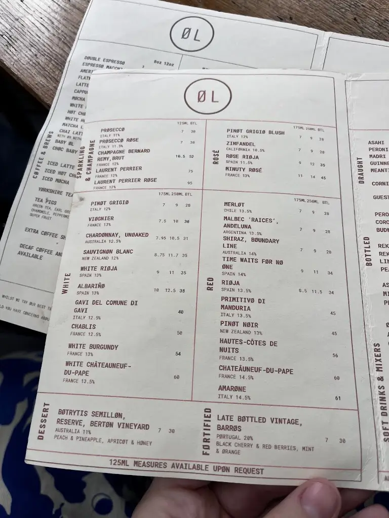 Menu_ØL Horbury_Horbury_immagine_3