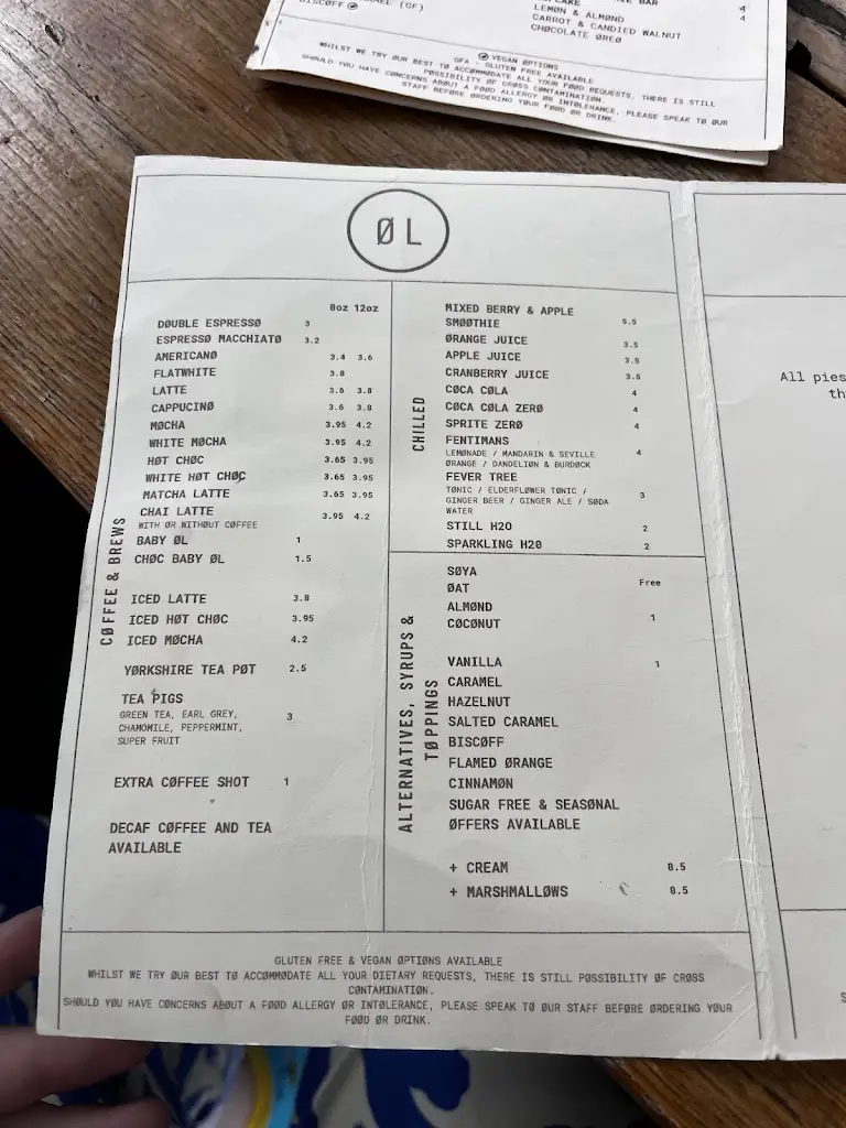 Menu_ØL Horbury_Horbury_immagine_4