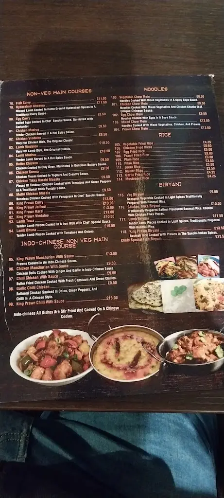 Menu_The Rose & Crown Pub and Houghton Curry House_Houghton on the Hill_image_1